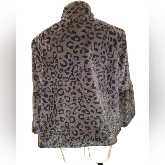 Scandinavian Faux Fur Leopard Print Jacket Sizes Med - Picture 2 of 5